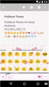 Pink Knot Emoji Keyboard Theme image