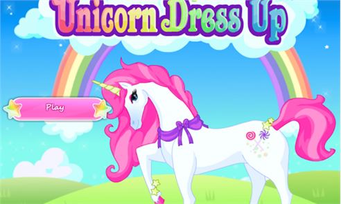 Unicornio vestir - imagen juego chica