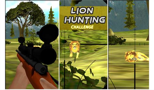 Caza del león de la imagen 3D Challenge