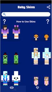 Skins imagem Bebê Minecraft PE para
