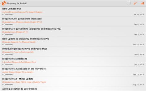 Blogaway para Android (Blogger) imagen