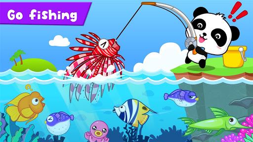 Pesca feliz: jogo de imagem crianças por