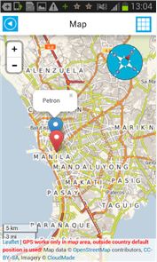 Manila Filipinas imagen Offline Mapa