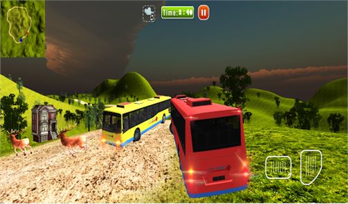 Off-Road imagem 3D Bus da escalada do monte