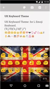 imagen de la piel del teclado Emoji Reino Unido