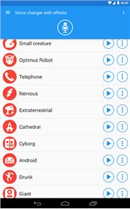 Voice changer with effects image