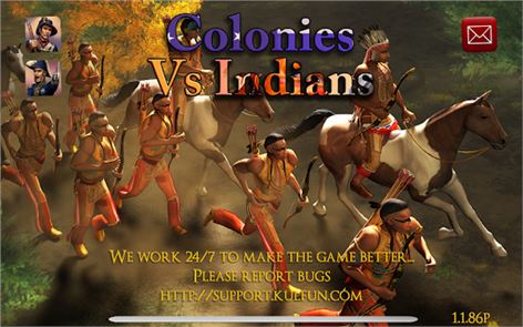 Colónias imagem índios vs