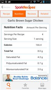 Recetas saludables & imagen Calculadora