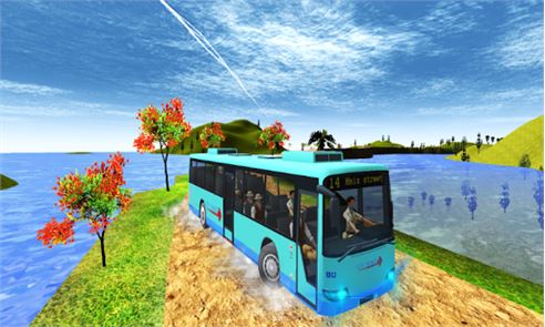 Off-Road imagem 3D Bus da escalada do monte