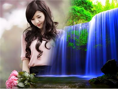 Waterfall Photo Frame image