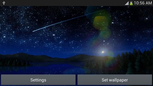Meteoros estrella luciérnaga imagen Papel pintado