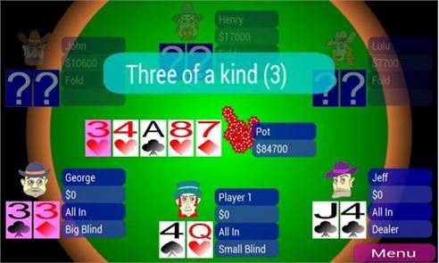 imagem off-line de Poker Texas Hold'em