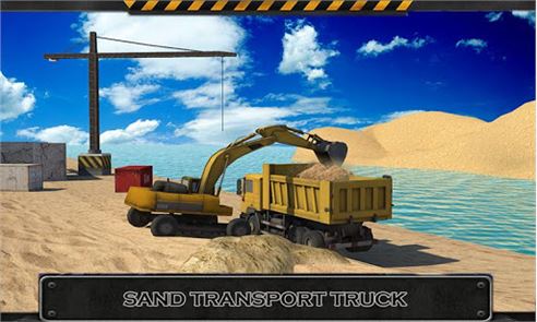Camión de transporte: imagen Río de la arena