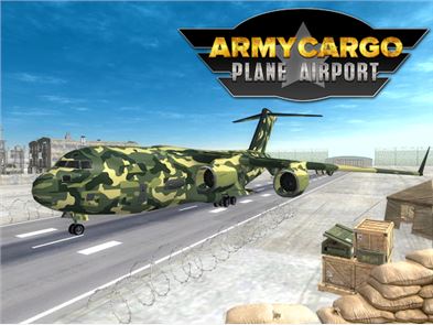 Army Cargo Plane Airport 3D image