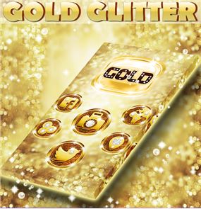 Gold Glitter Go Launcher image