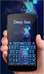 la imagen del teclado Emoji tema del mar profundo