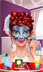 Parte Tinta Facial! imagem Meninas Salon