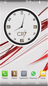 Cristiano Ronaldo imagen Clock Widget