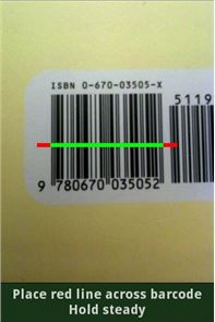 Código de barras pic2shop & imagen del escáner QR