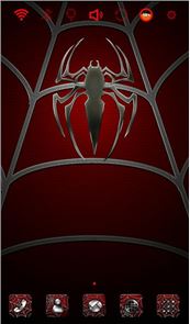 Imagem do tema lançador de aranha vermelha