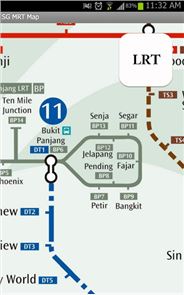 Singapore MRT Mapa
