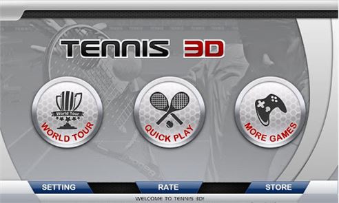 3D la imagen Tenis