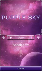 Purple Sky GO Keyboard Theme image