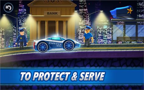 Police car racing for kids image