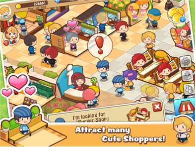 Feliz centro comercial Historia: Imagen del juego sim