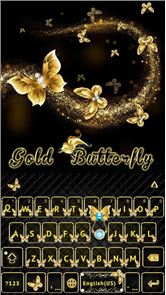 Gold Butterfly Kika Keyboard image