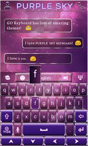 Purple Sky GO Keyboard Theme image
