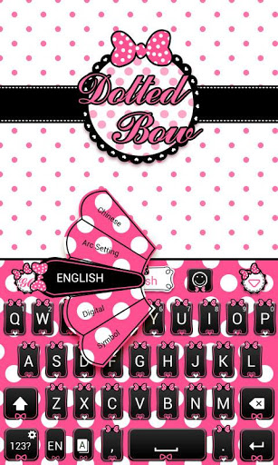 Dotted Bow GO Keyboard Theme image