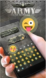 GO Exército Keyboard Tema & imagem Emoji