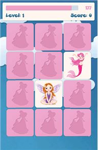 Princesa juego de memoria de imágenes para niños