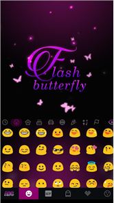 la imagen del teclado del flash de la mariposa Kika