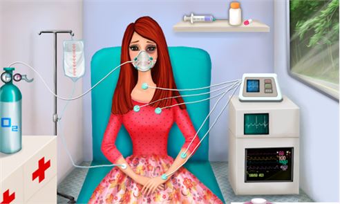 Girl First Aid Flu Ambulance image