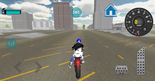 imagen 3D rápido conductor de la motocicleta