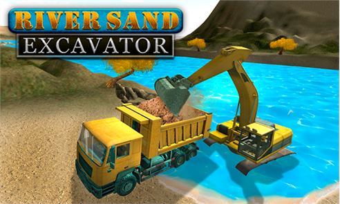 imagem Rio Areia Escavadeira Simulator