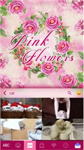 Pink Flower Emoji KikaKeyboard image
