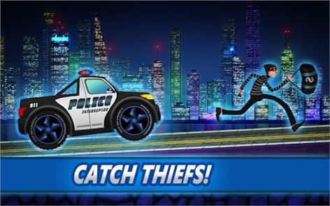 Police car racing for kids image