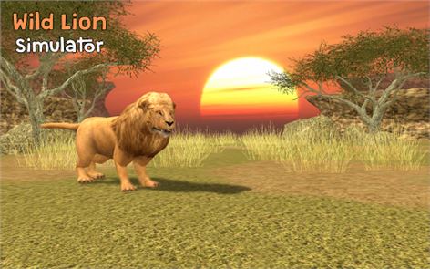 imagen León salvaje Simulador 3D