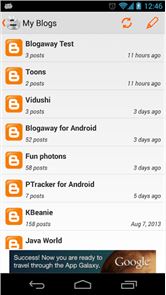 Blogaway para Android (Blogger) imagen
