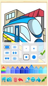 Train drawing game for kids image