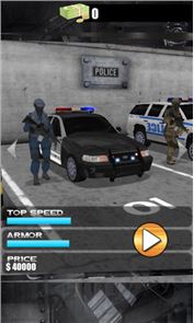 VELOZ Polícia imagem 3D