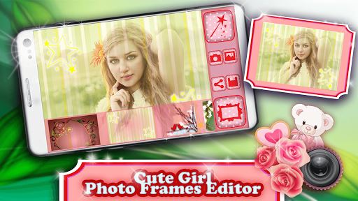 Cute Girl Photo Frames Editor image