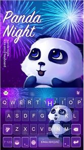 imagem Panda Noite Kika KeyboardTheme