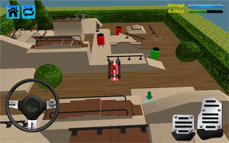 imagem 3D carros skatepark rc corridas
