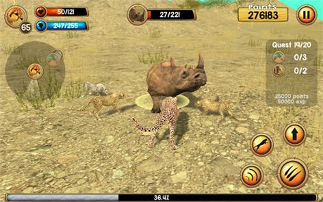 Wild Cheetah Sim 3D image