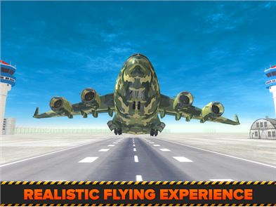 Avión de carga de la imagen 3D del Ejército Aeropuerto