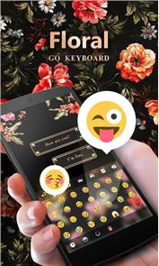 Floral GO Keyboard Theme Emoji image